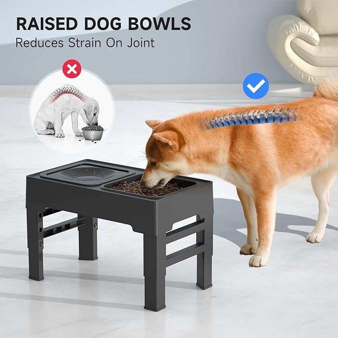 Adjustable Food and Water Bowl