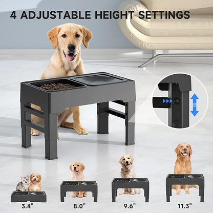 Adjustable Food and Water Bowl
